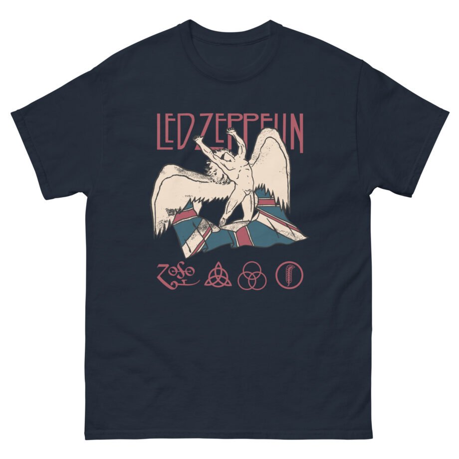 Jimmy Page Led Zeppelin Icarus & Union Jack Unisex classic tee