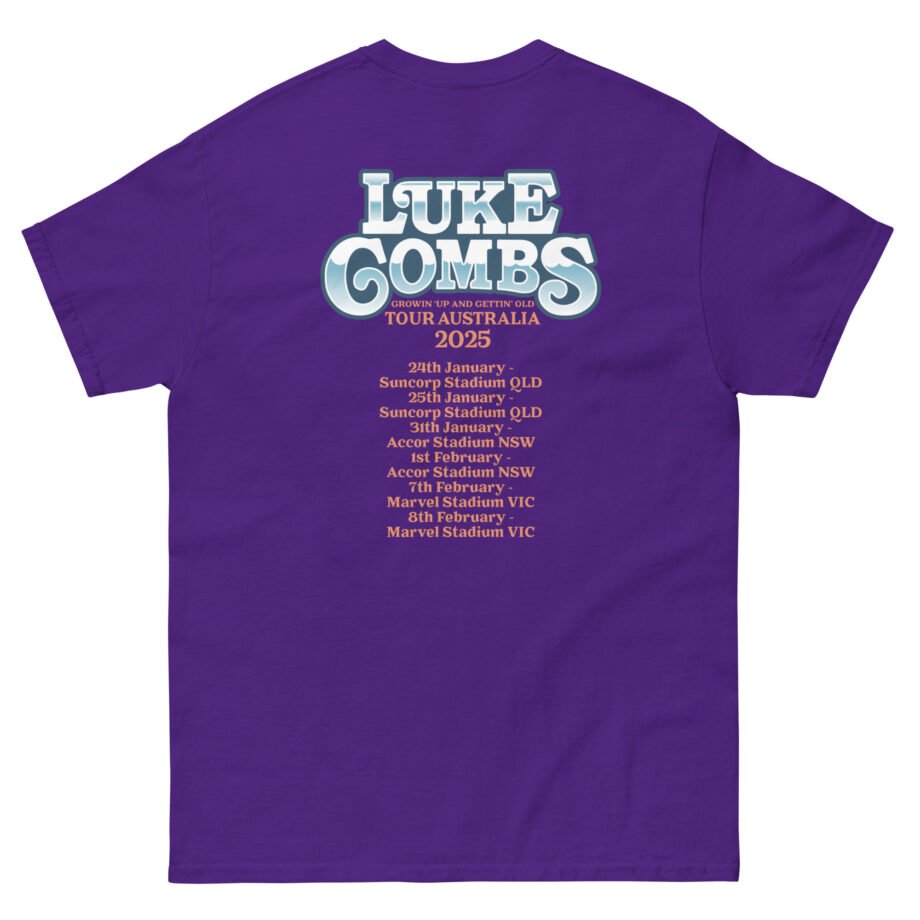 Luke Combs Growin Up and Gettin Old Australia Tour Unisex classic tee