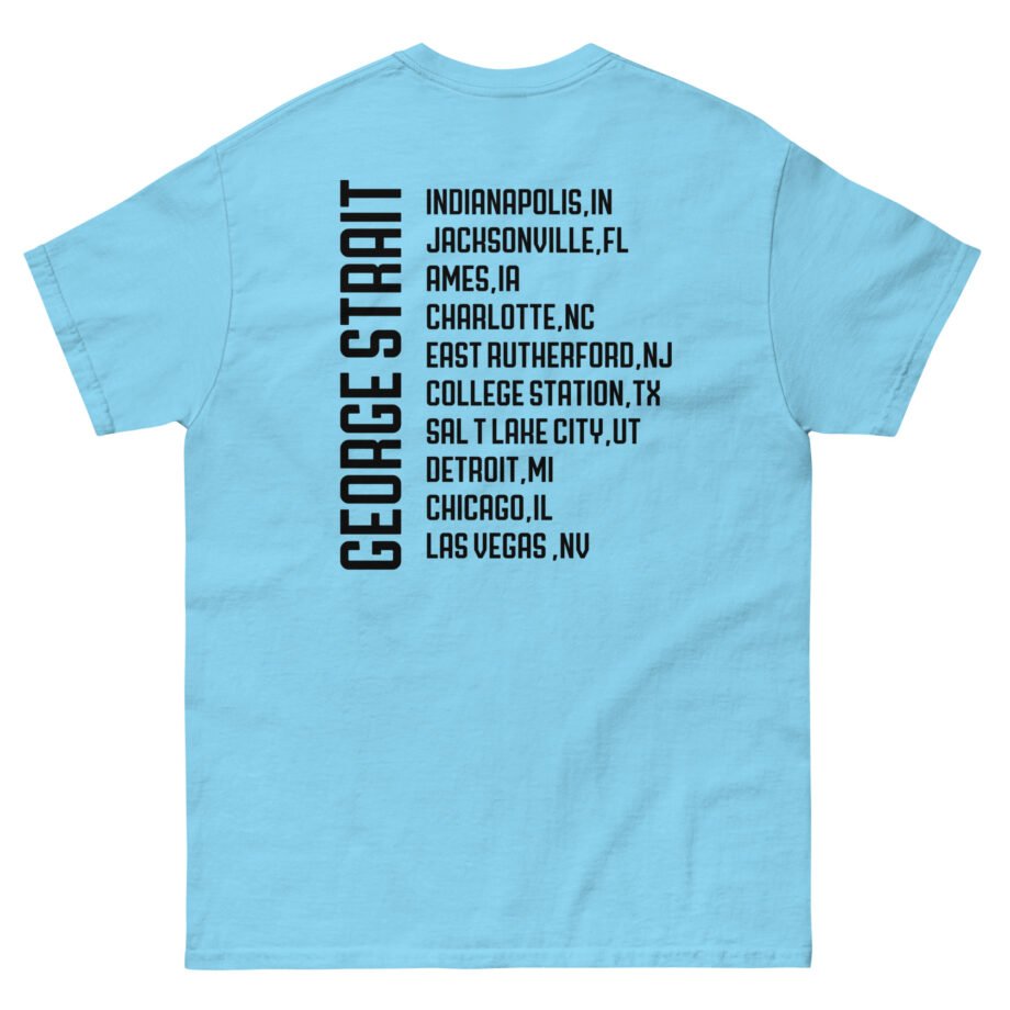 George Strait Heather Denim Silhouette Unisex classic tee