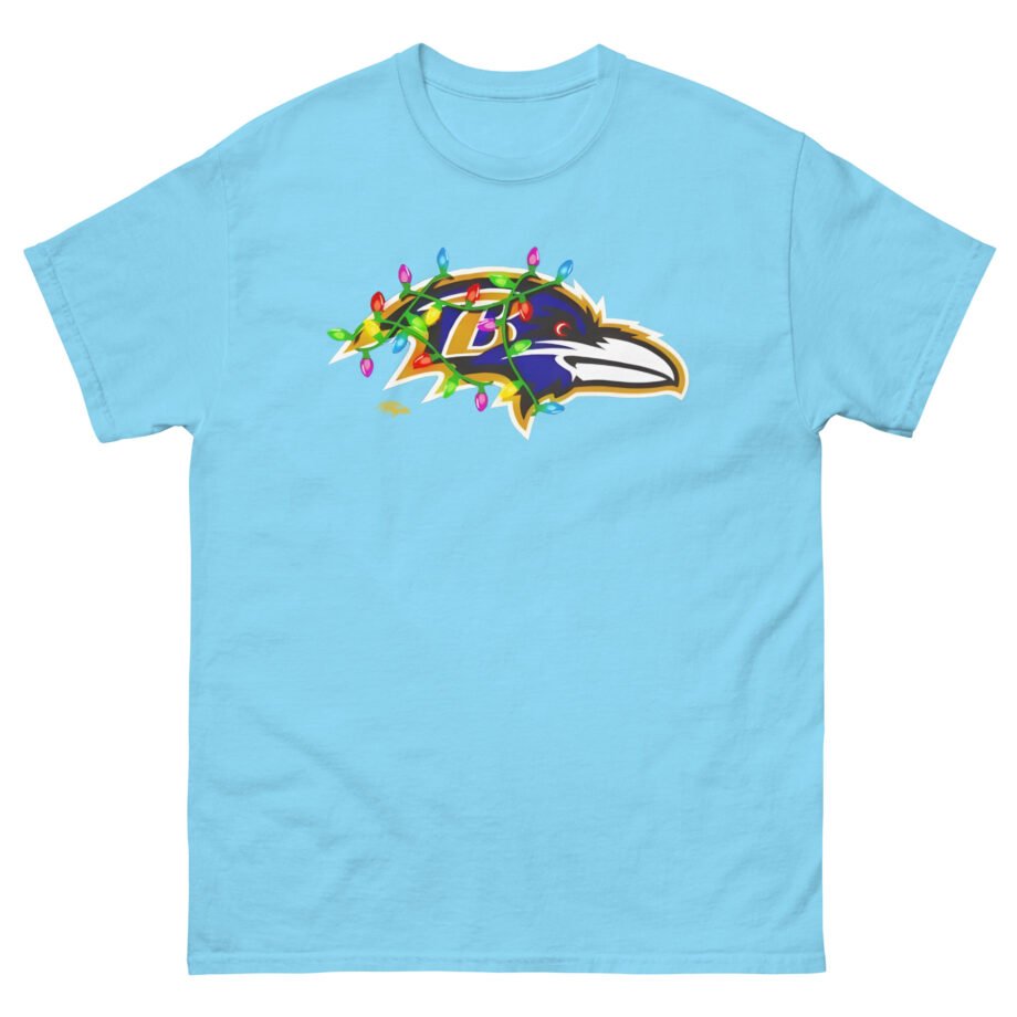 Ravens Primary Logo Holiday Lights Unisex classic tee