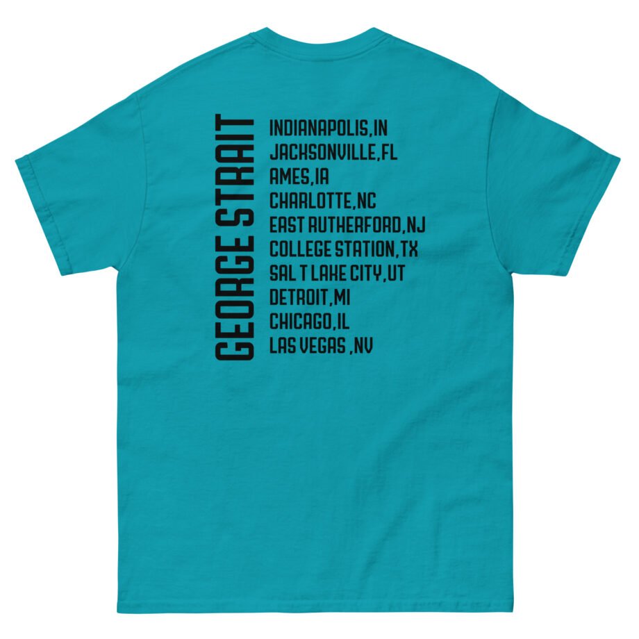 George Strait Heather Denim Silhouette Unisex classic tee