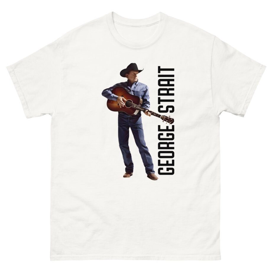 George Strait Heather Denim Silhouette Unisex classic tee
