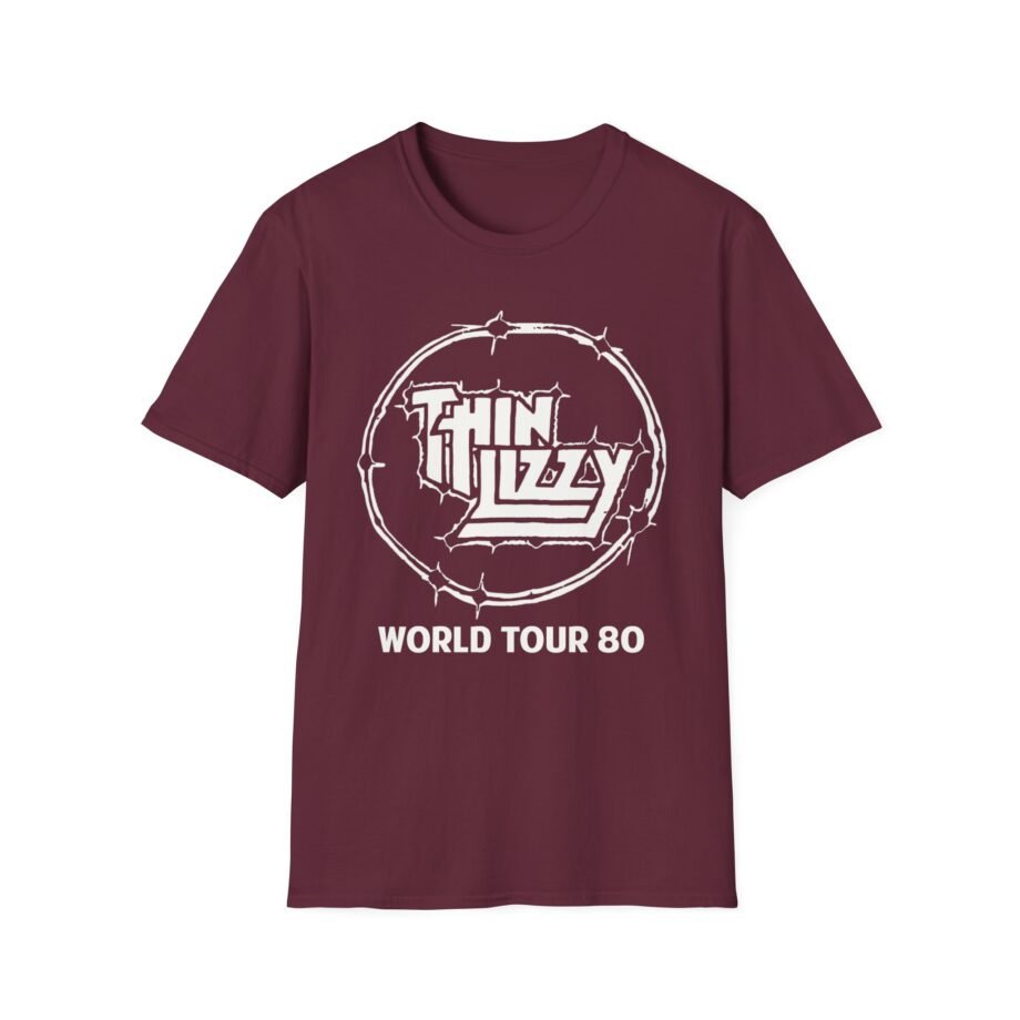 Thin Lizzy World Tour 80 Unisex Softstyle T-Shirt