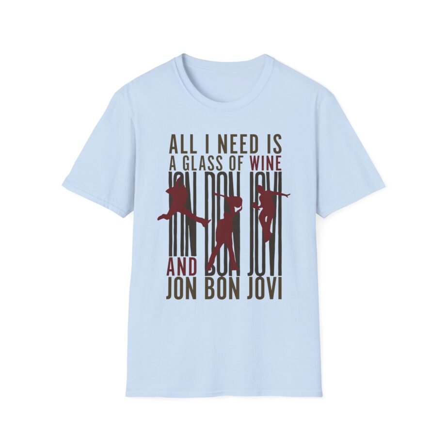 Bon Jovi Wine Silhouette Unisex Softstyle T-Shirt