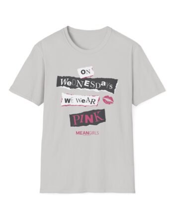 Mean Girls on Wednesdays We Wear Pink Unisex Softstyle T-Shirt