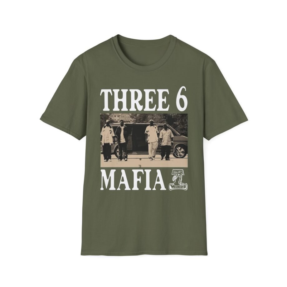 Three 6 Mafia Ridin Spinners Unisex Softstyle T-Shirt