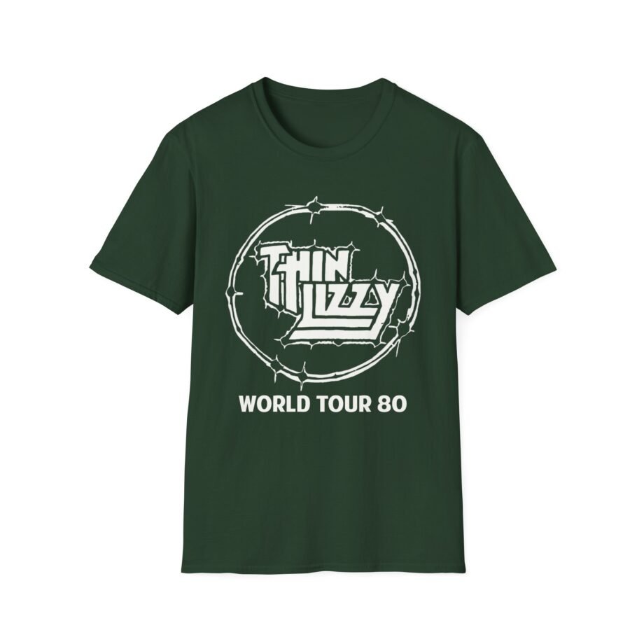 Thin Lizzy World Tour 80 Unisex Softstyle T-Shirt