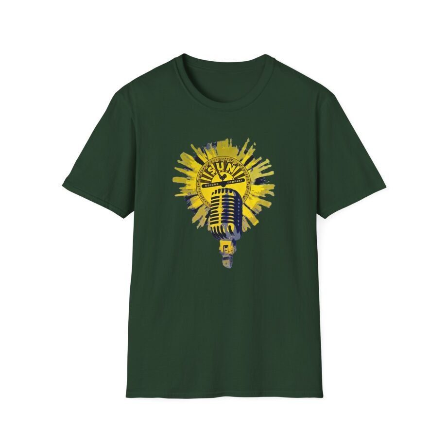 Sun Records Sun Yellow Microphone Unisex Softstyle T-Shirt