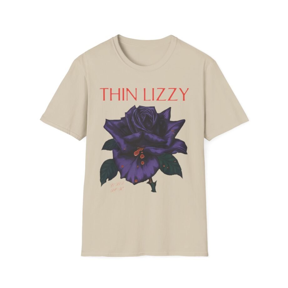Thin Lizzy Rose Tracklist Ecru Unisex Softstyle T-Shirt