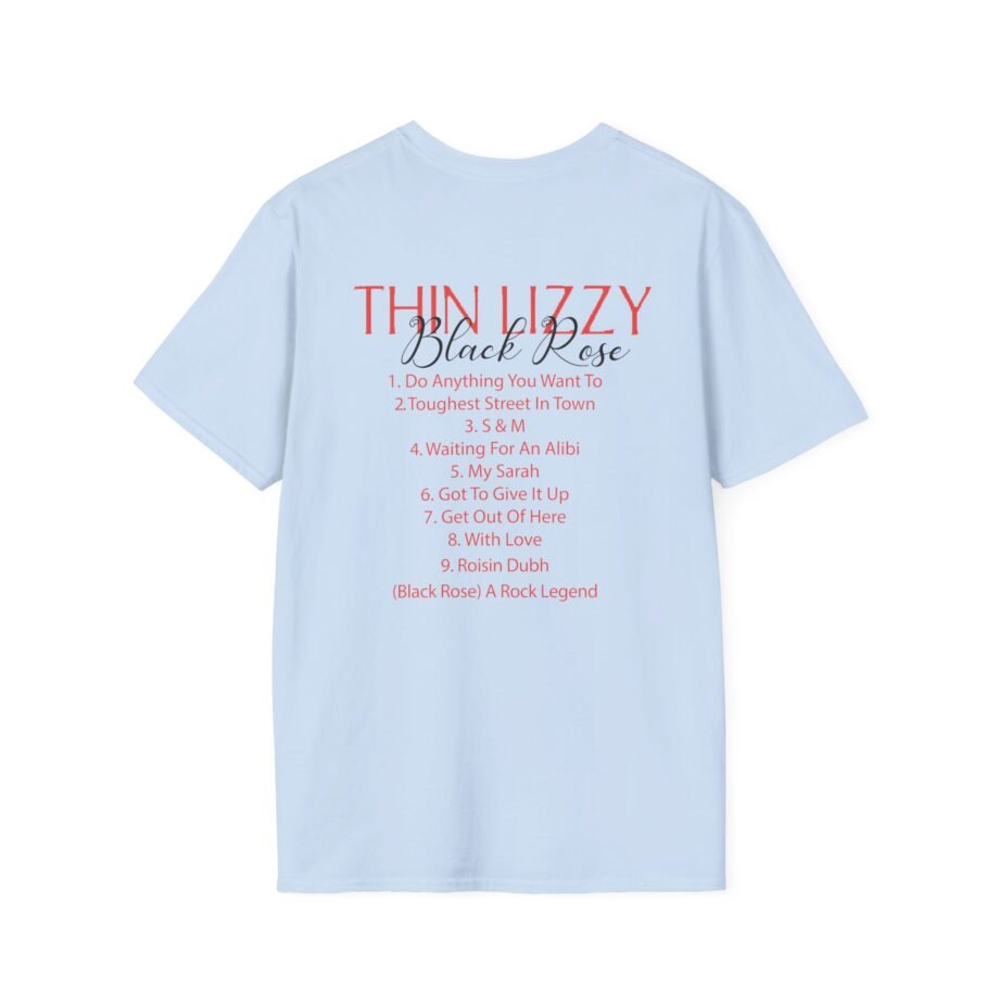Thin Lizzy Rose Tracklist Ecru Unisex Softstyle T-Shirt
