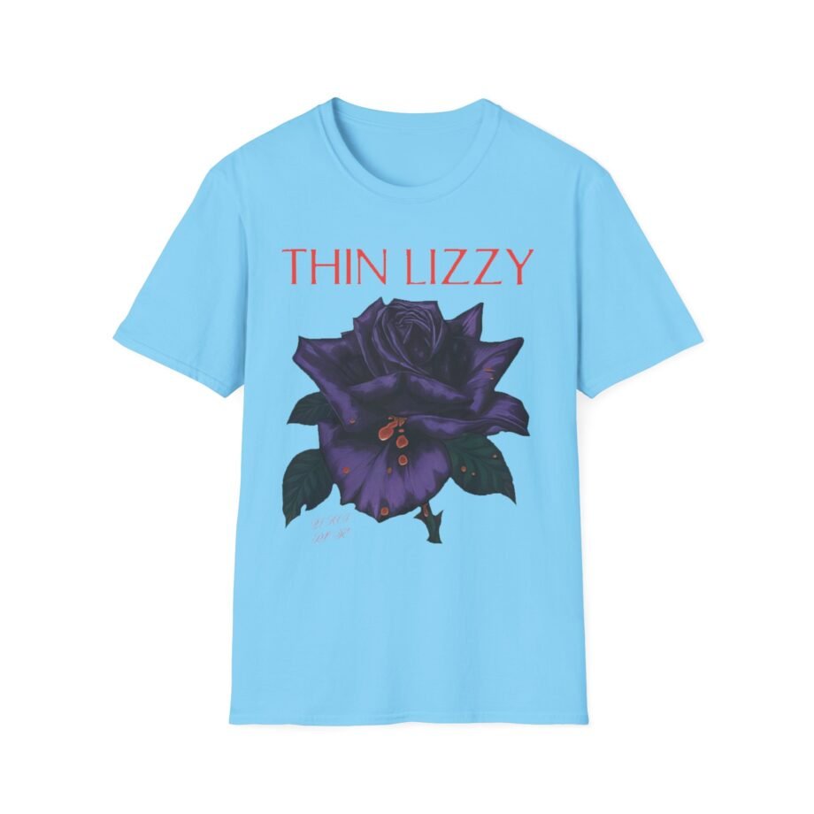 Thin Lizzy Rose Tracklist Ecru Unisex Softstyle T-Shirt