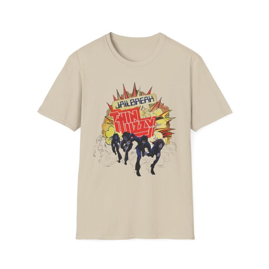 Thin Lizzy Jailbreak Explosion Unisex Softstyle T-Shirt