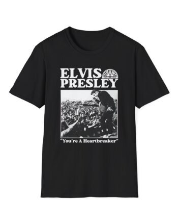 Elvis Heartbreaker Sun Records Unisex Softstyle T-Shirt