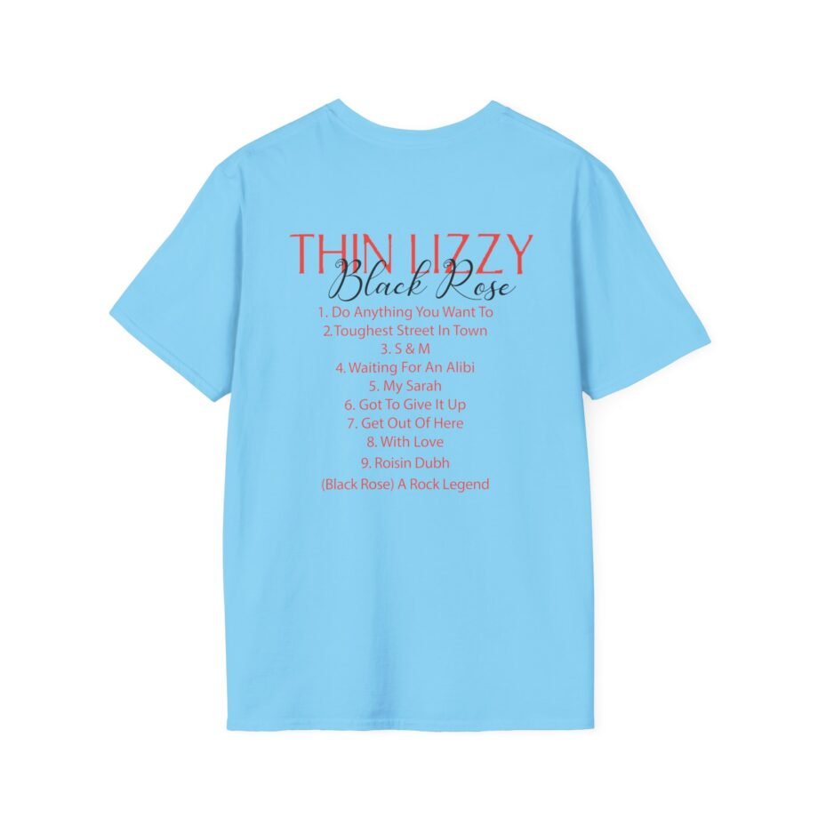 Thin Lizzy Rose Tracklist Ecru Unisex Softstyle T-Shirt