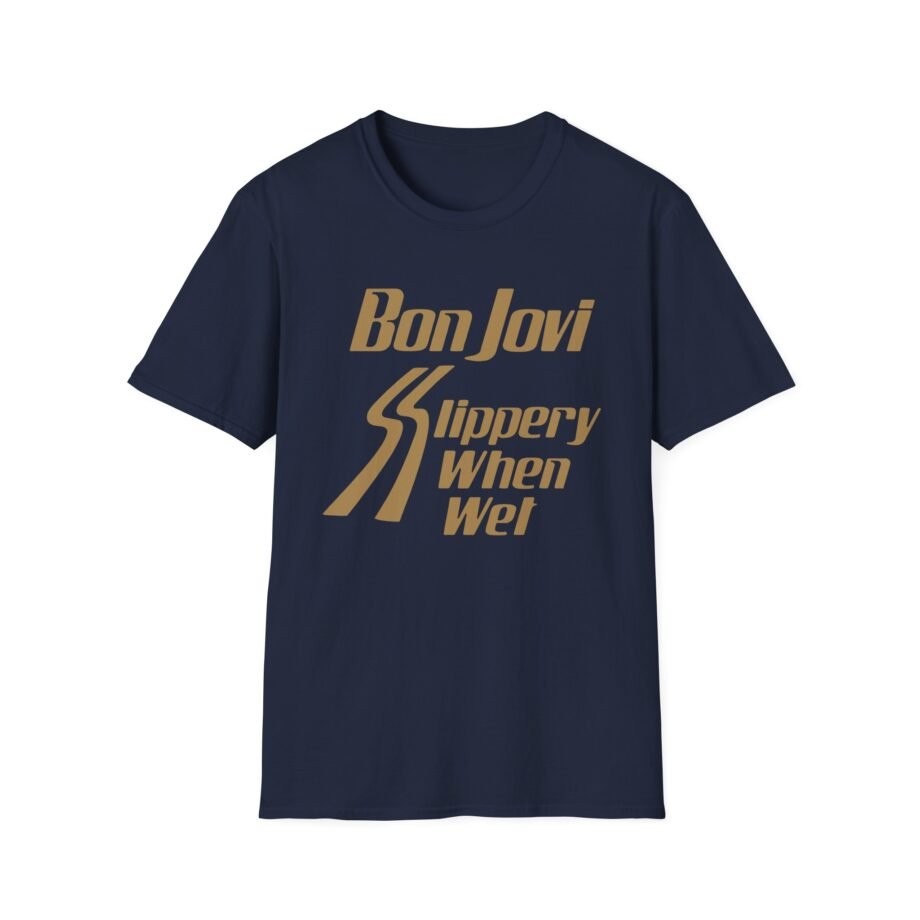 Bon Jovi Slippery When Wet  Unisex Softstyle T-Shirt
