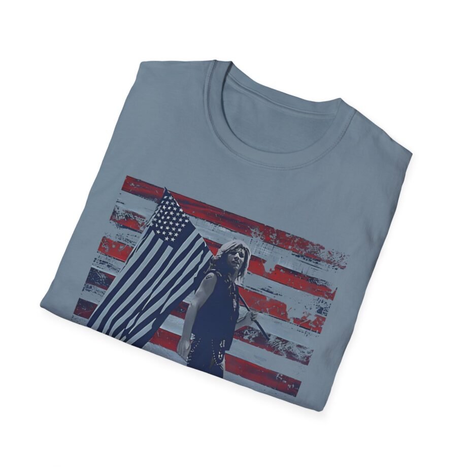 Bon Jovi American Flag Unisex Softstyle T-Shirt