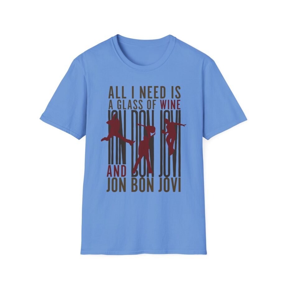 Bon Jovi Wine Silhouette Unisex Softstyle T-Shirt