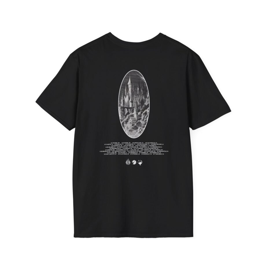 Seven Lions Journey Iii Black Tour Date Unisex Softstyle T-Shirt