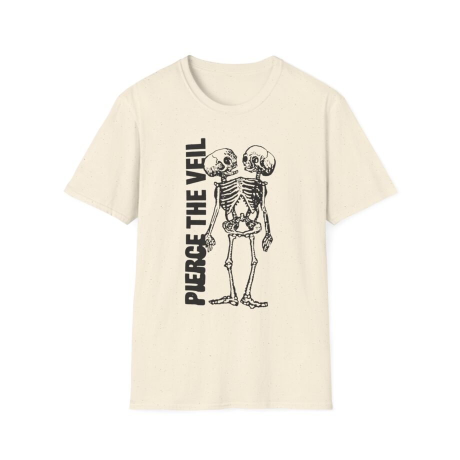Pierce the Veil Tan Conjoined Skeleton Unisex Softstyle T-Shirt