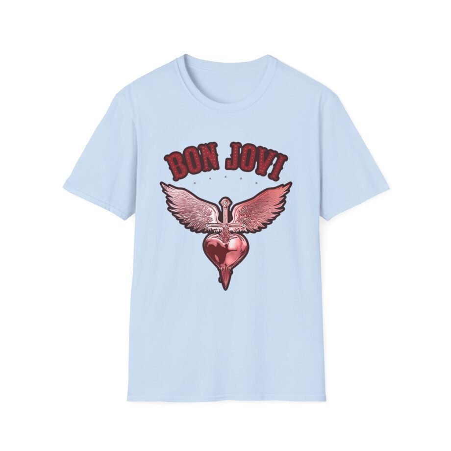 Bon Jovi Forever Red H&d Unisex Softstyle T-Shirt