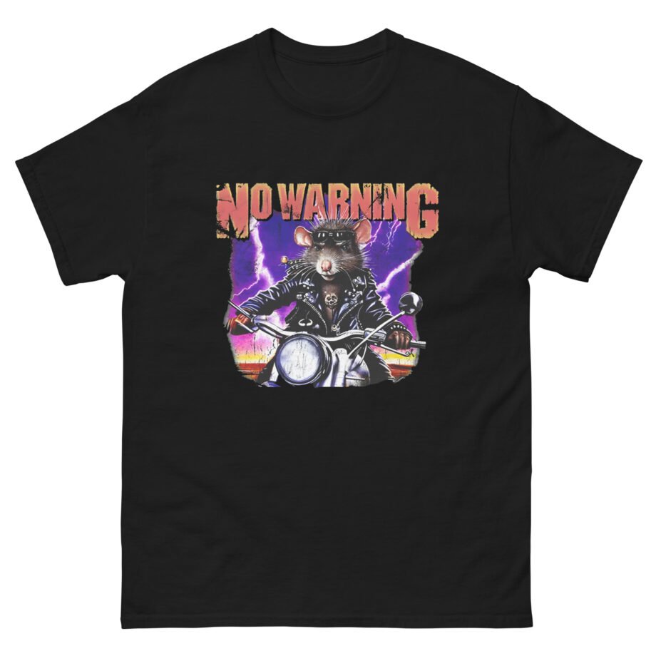No Warning Biker Rat Unisex classic tee