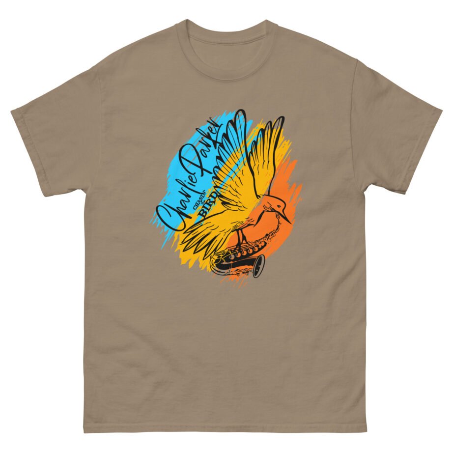 Charlie Parker Bird With Saxophone Unisex classic tee