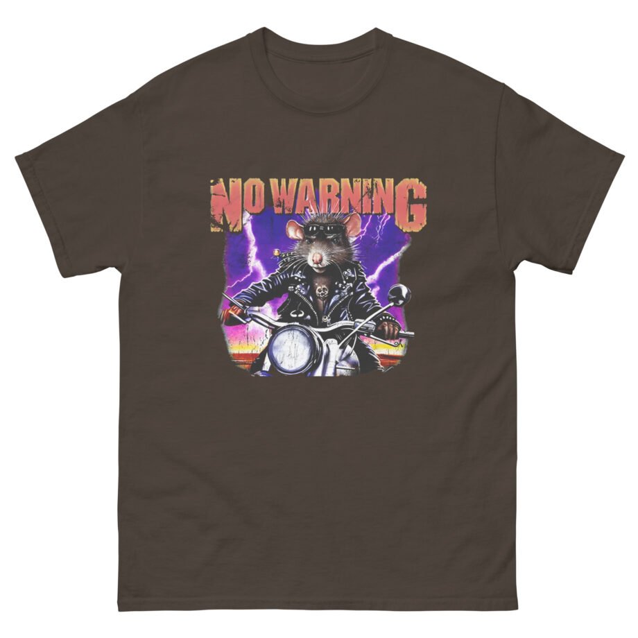 No Warning Biker Rat Unisex classic tee