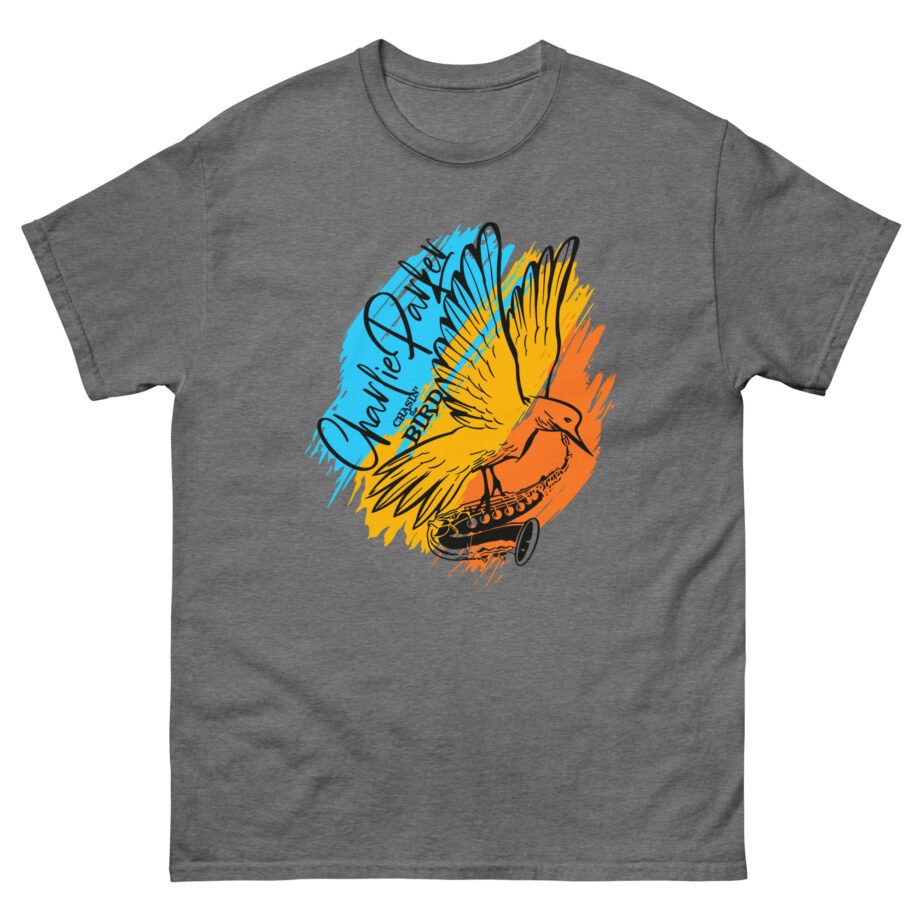 Charlie Parker Bird With Saxophone Unisex classic tee