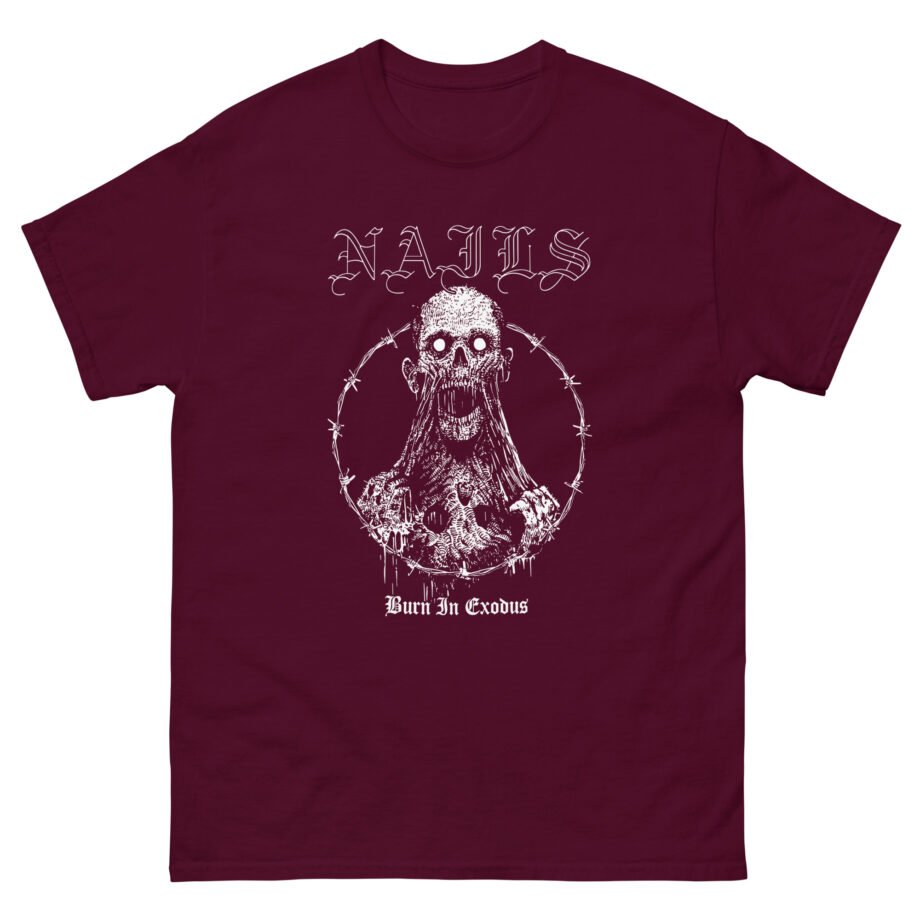 Warhound Vintage Nails Burn in Exodus Unisex classic tee