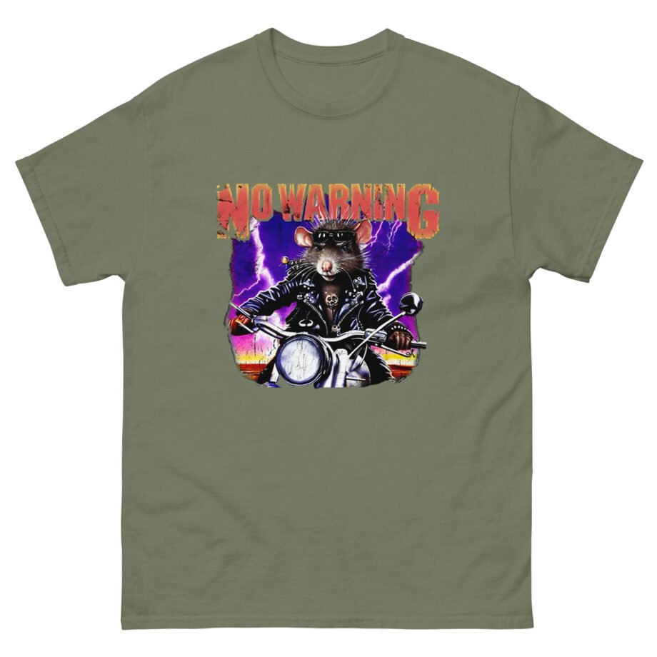 No Warning Biker Rat Unisex classic tee