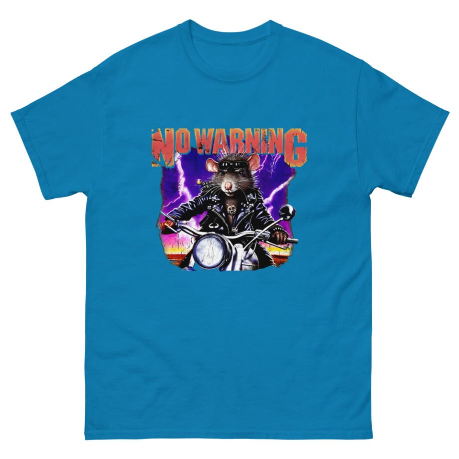 No Warning Biker Rat Unisex classic tee
