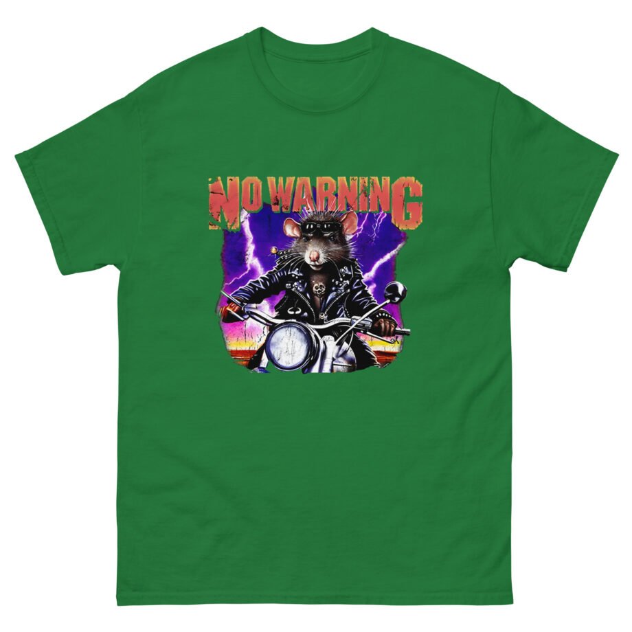 No Warning Biker Rat Unisex classic tee
