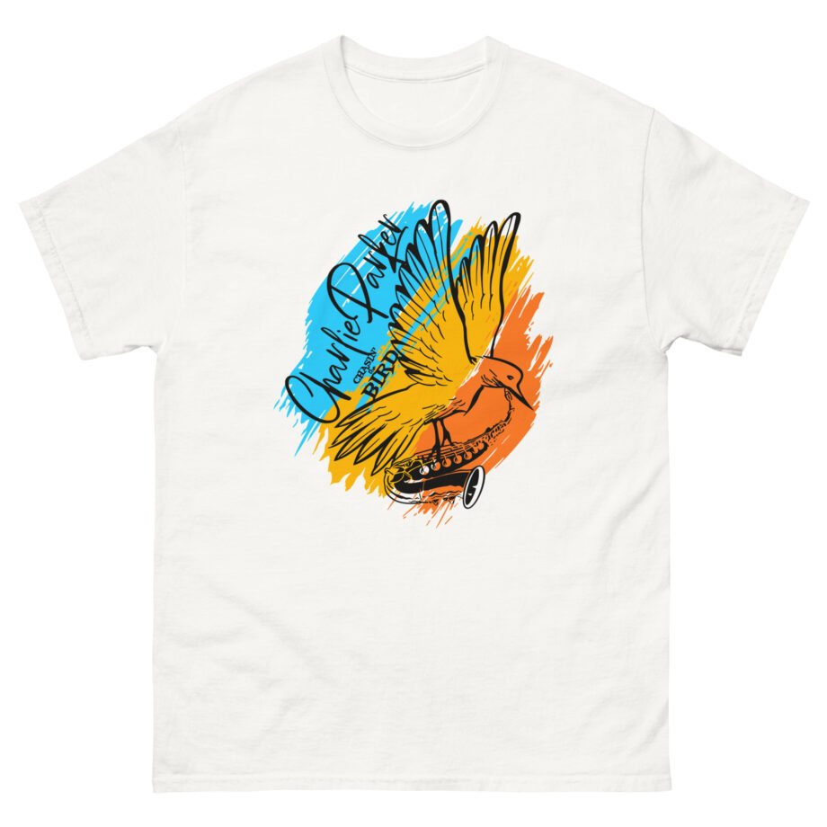 Charlie Parker Bird With Saxophone Unisex classic tee