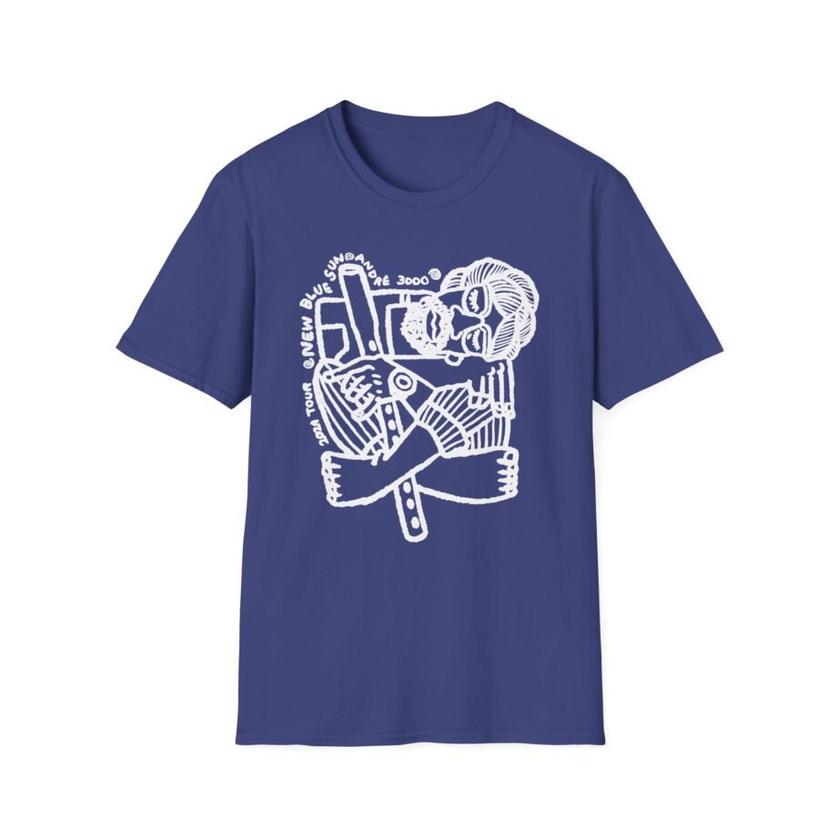Andre 3000 Flute Art Unisex Softstyle T-shirt