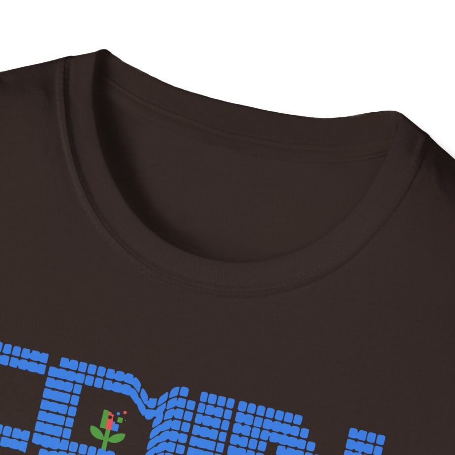 Coin LCD Flower Unisex Softstyle T-shirt