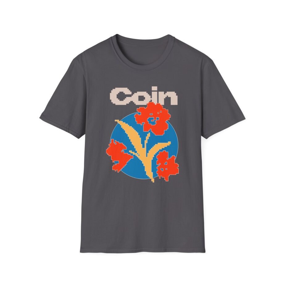 Coin Pixel Flower Unisex Softstyle T-shirt