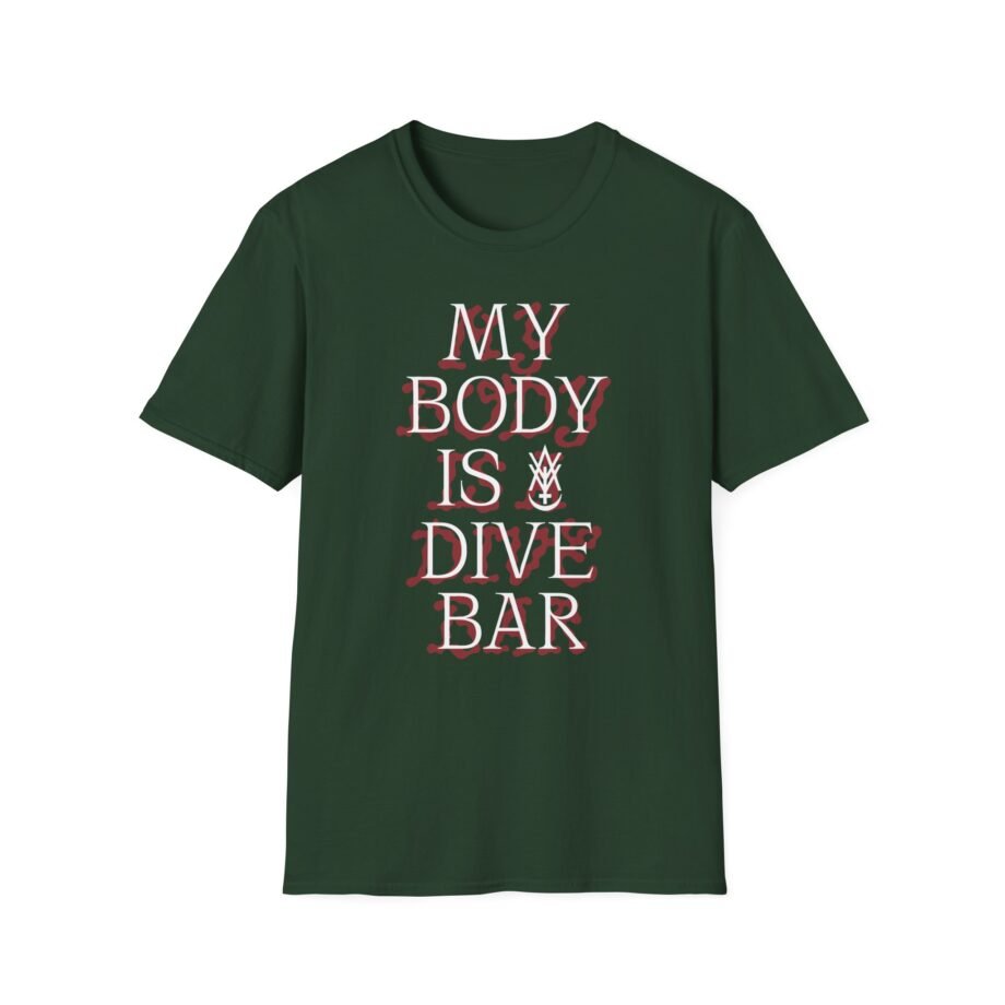 Amigo the Devil My Body is Dive Bar Unisex Softstyle T-shirt