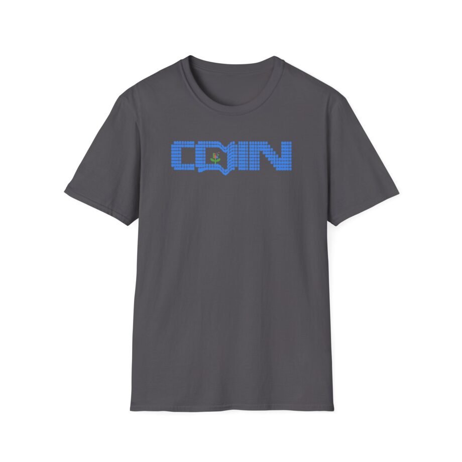 Coin LCD Flower Unisex Softstyle T-shirt