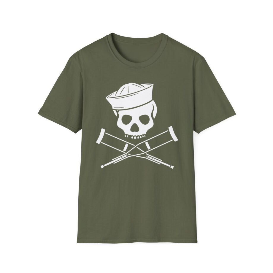 Jackass Sailor Skull & Crossbones Unisex Softstyle T-shirt