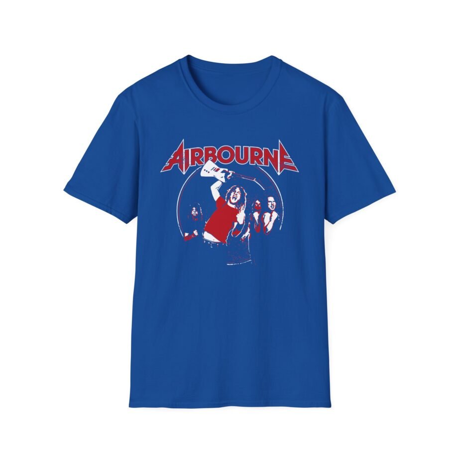 Airbourne Fist Pumping Unisex Softstyle T-shirt