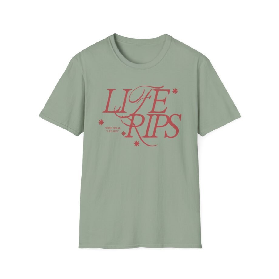 Chris D Elia Life Rips Happy Unisex Softstyle T-shirt