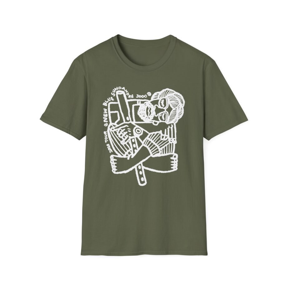 Andre 3000 Flute Art Unisex Softstyle T-shirt
