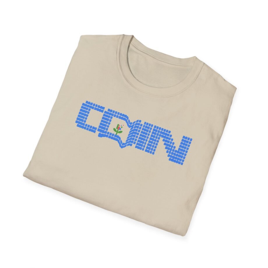 Coin LCD Flower Unisex Softstyle T-shirt