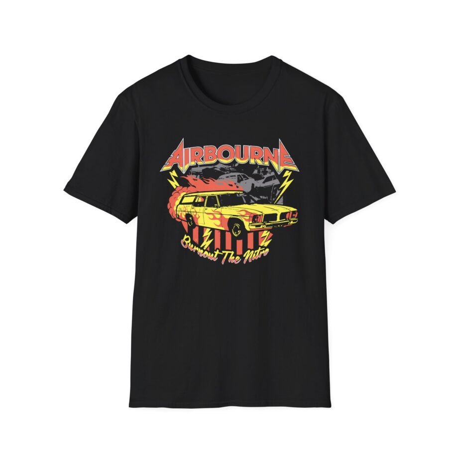 Airbourne Burnout the Nitro Unisex Softstyle T-shirt