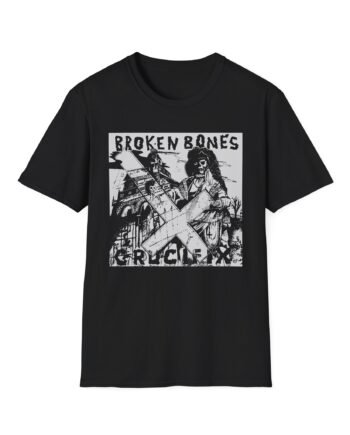 Broken Bones Crucifix Unisex Softstyle T-shirt