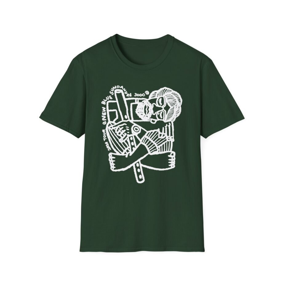 Andre 3000 Flute Art Unisex Softstyle T-shirt