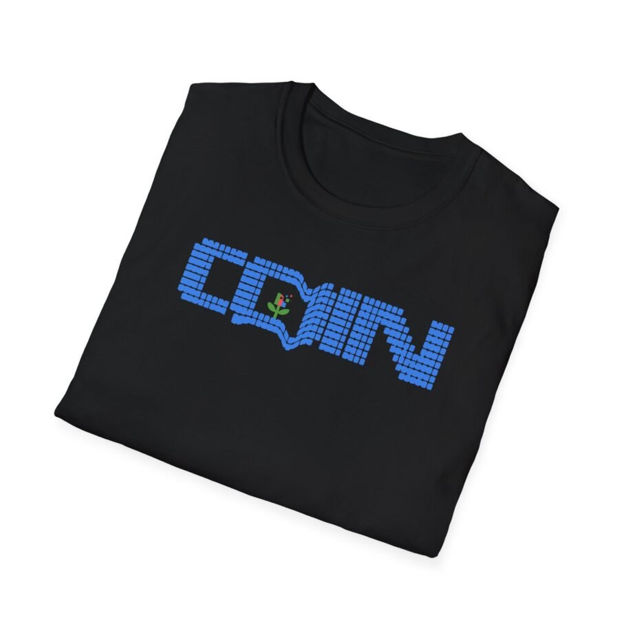 Coin LCD Flower Unisex Softstyle T-shirt