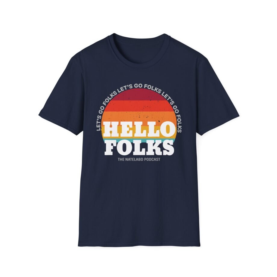 Nate Bargatze Hello Folks Unisex Softstyle T-shirt