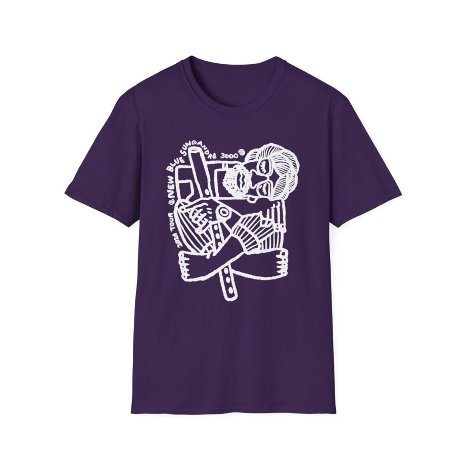 Andre 3000 Flute Art Unisex Softstyle T-shirt