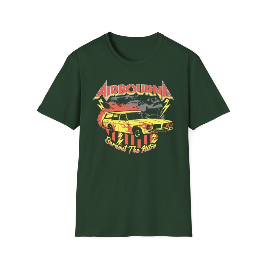 Airbourne Burnout the Nitro Unisex Softstyle T-shirt